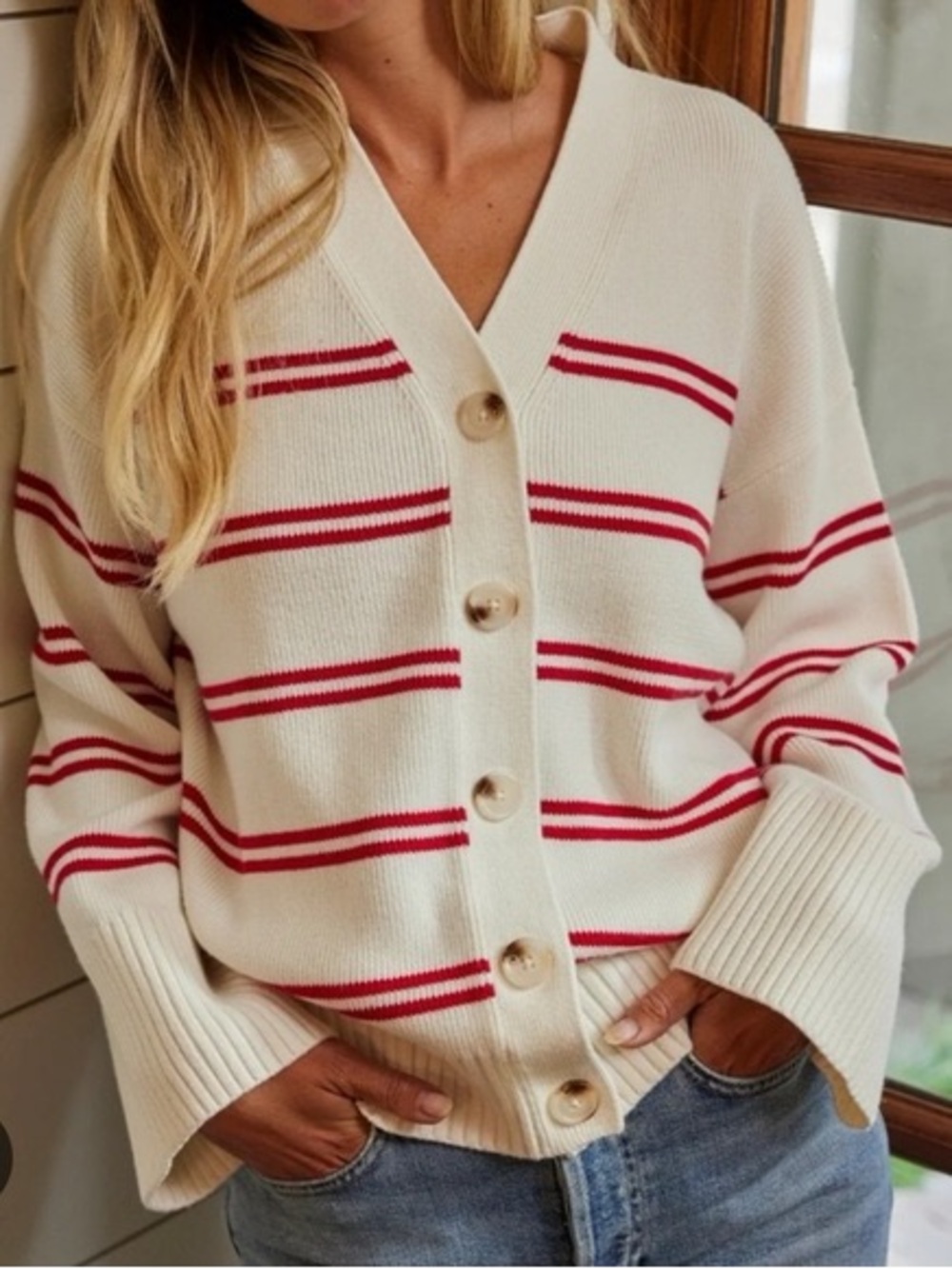 NWOT Lake Nora Cardigan in Caspian Stripe - Picture 4 of 4